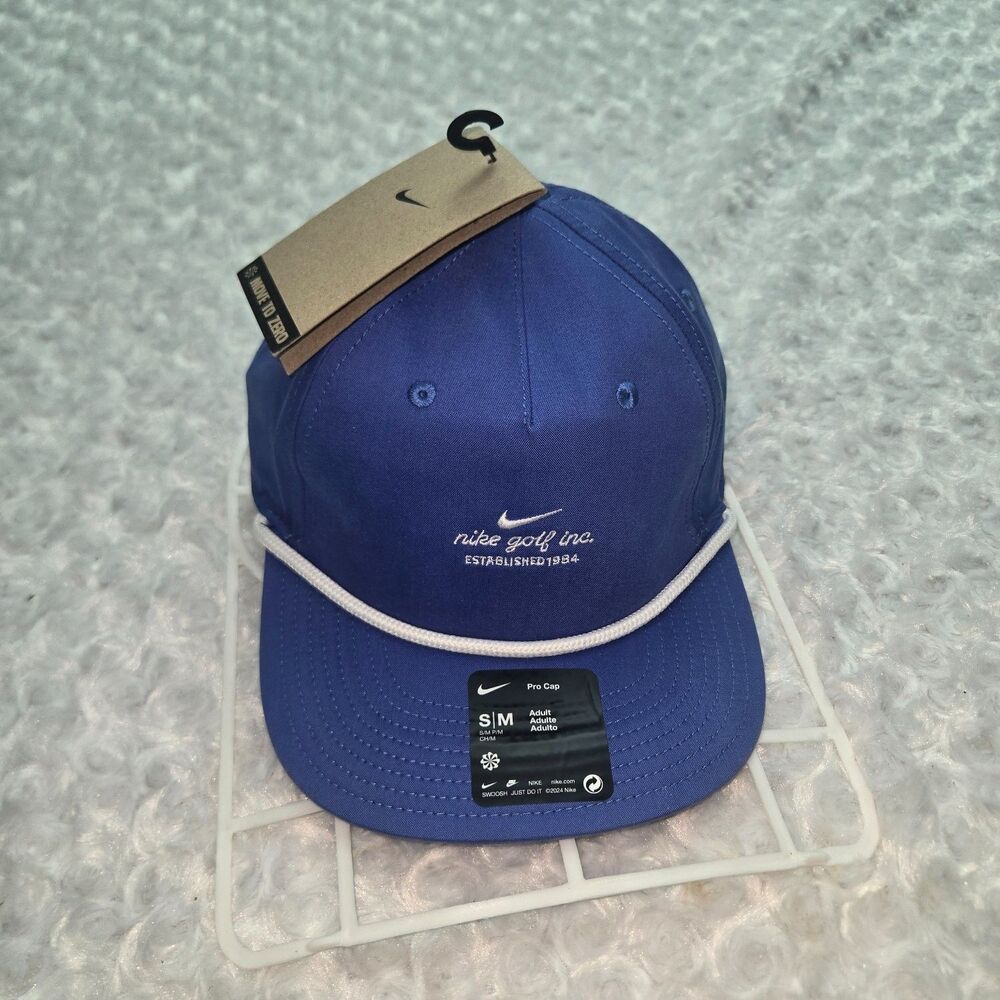 Nike Golf Inc. Established 1984 Rope Hat Pro Cap Mens Blue NWT